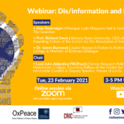 Webinar: Dis/information and Peace