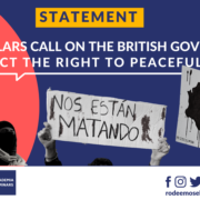 60 scholars call on the British government to protect the right to peaceful protest and support a meaningful national dialogue in Colombia