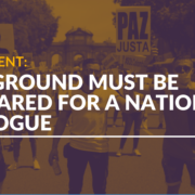 The ground must be prepared for a national dialogue
